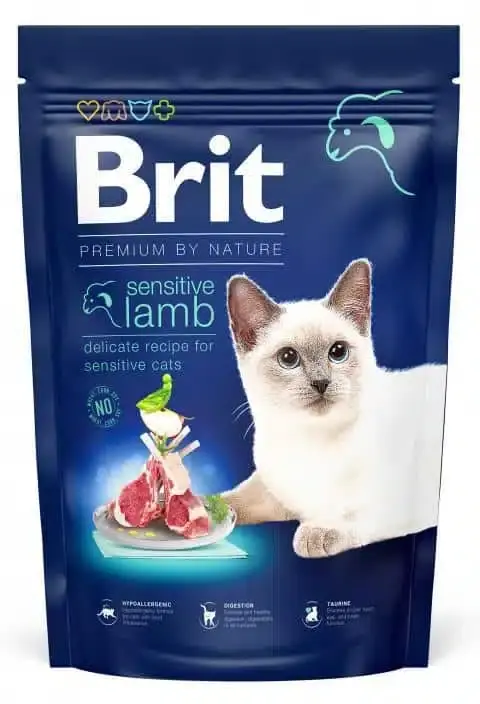 Specialpris - Brit Premium by Nature Cat Sensitive Lamb för katter 800 g