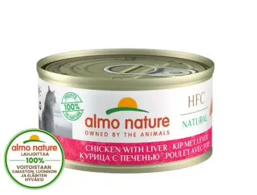 Almo Nature HFC Natural Kyckling & Lever 70 g våtfoder för katter - Specialerbjudande