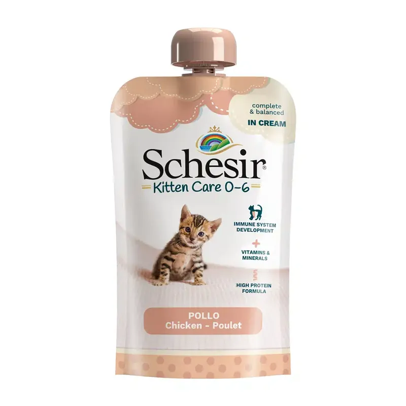 Tryggt köp - Schesir Kitten in Cream 10 x 150 g – Kyckling
