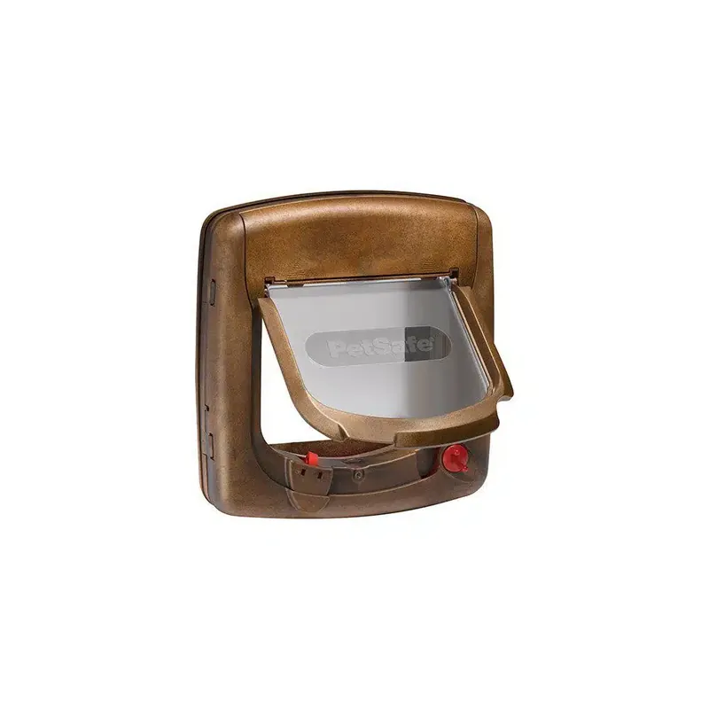Kattdörr PetSafe Kattlucka med Magnet Brun 252×241 mm | Premiumkvalitet