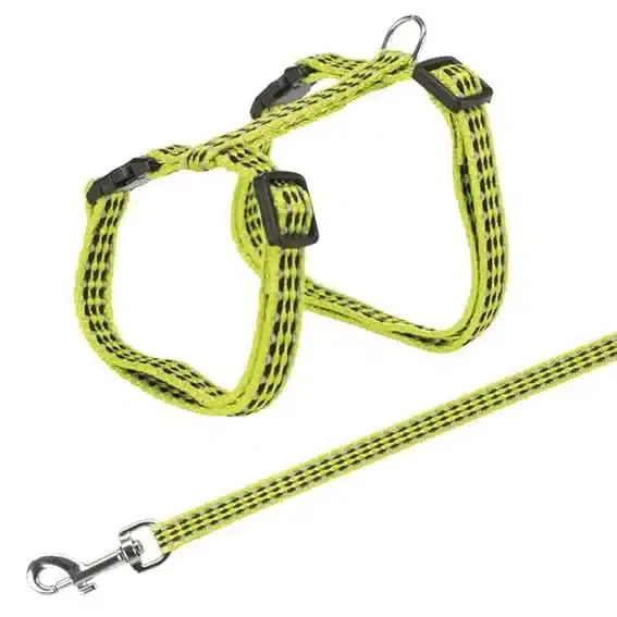 Trixie Kattsele & Koppel Reflex Nylon Bl Färger – 22-42 cm/10 | Beställ idag