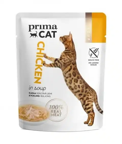 Fabrikspris - PrimaCat Soup Kyckling i buljongsoppa för katter 40 g