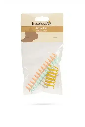 Beeztees Spiral Fjäderleksak för Kattungar, 4-pack | Professionell kvalitet