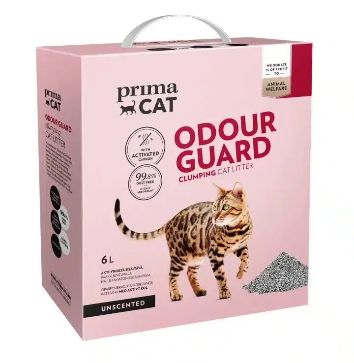 Precis tillagt | PrimaCat Odour Guard Oparfymerat Kattströ 6 l