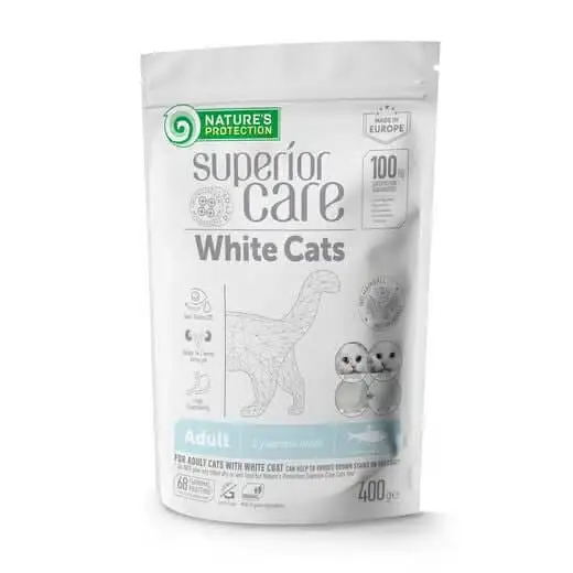 Nature’s Protection Superior Care White Adult Sill torrfoder för katter 400g | Efterfrågad