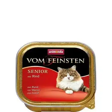 Animonda Vom Feinsten Senior Nötkött 100 g våtfoder för katter | Missa inte erbjudandet
