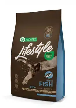 Nature‘s Protection Lifestyle Adult Cats Vitfisk torrfoder för katter 1,5 kg | Endast idag