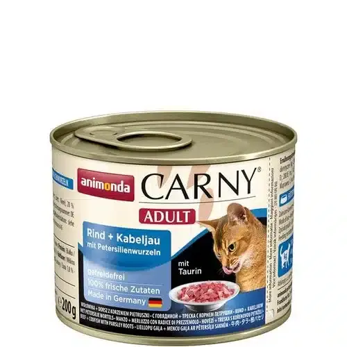 Favorit - Animonda Carny Adult Nötkött + Torsk 200 g våtfoder för katter