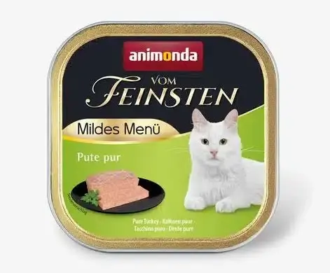 Animonda Vom Feinsten Mild Menu Kalkon 100 g våtfoder för katter | Toppsäljare