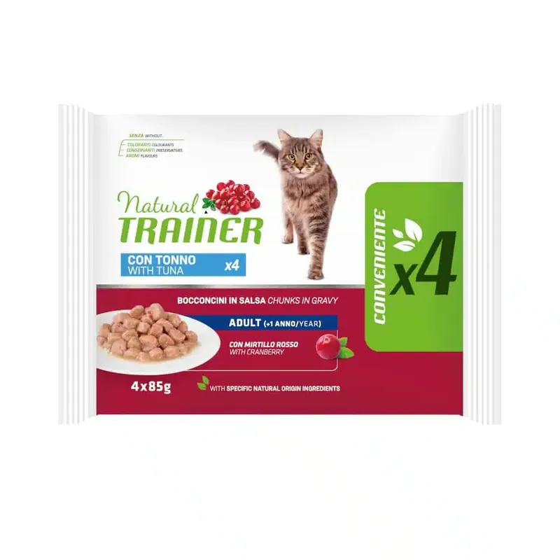 Snart slut - Natural Trainer Adult – 4 x 85 g med tonfisk