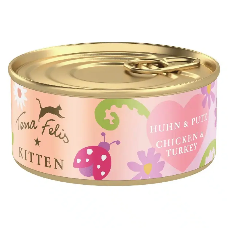 Terra Felis Kitten 18 x 70 g – Kyckling och kalkon - Beställ direkt