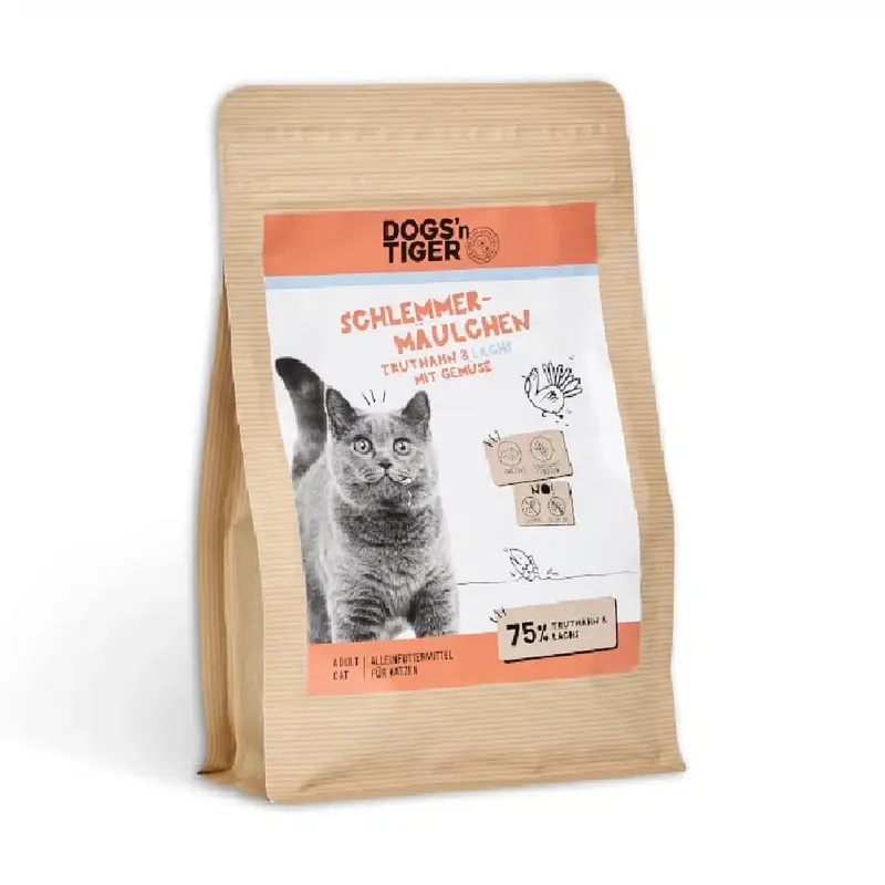 Dogs’n Tiger Cat Adult Schlemmermäulchen med fisk & kalkon – 1,5 kg - Nyhet hos oss