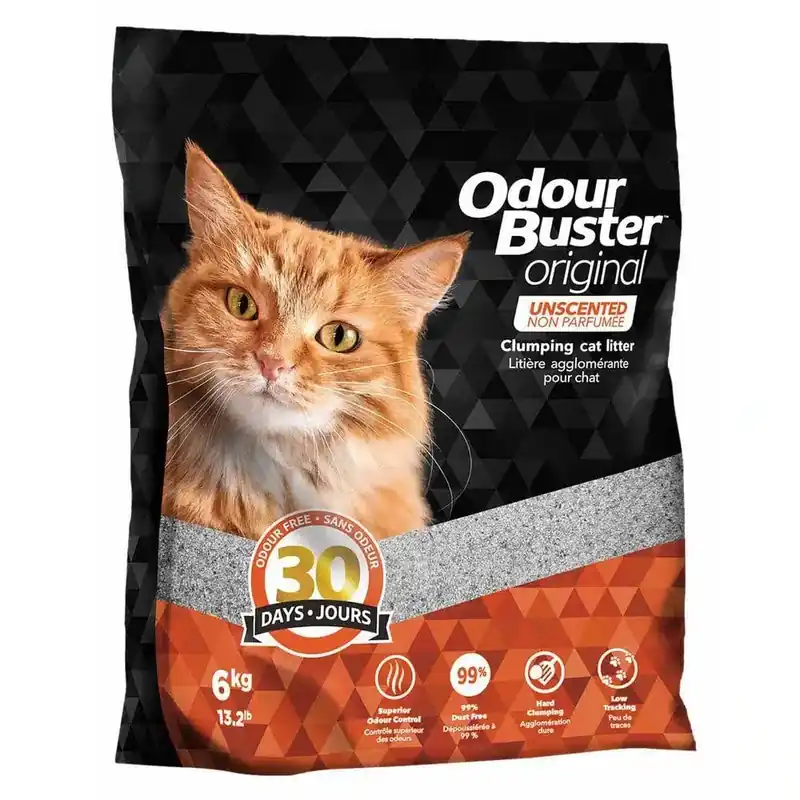 Extra rabatt | Kattsand Odour Buster Original 6 kg