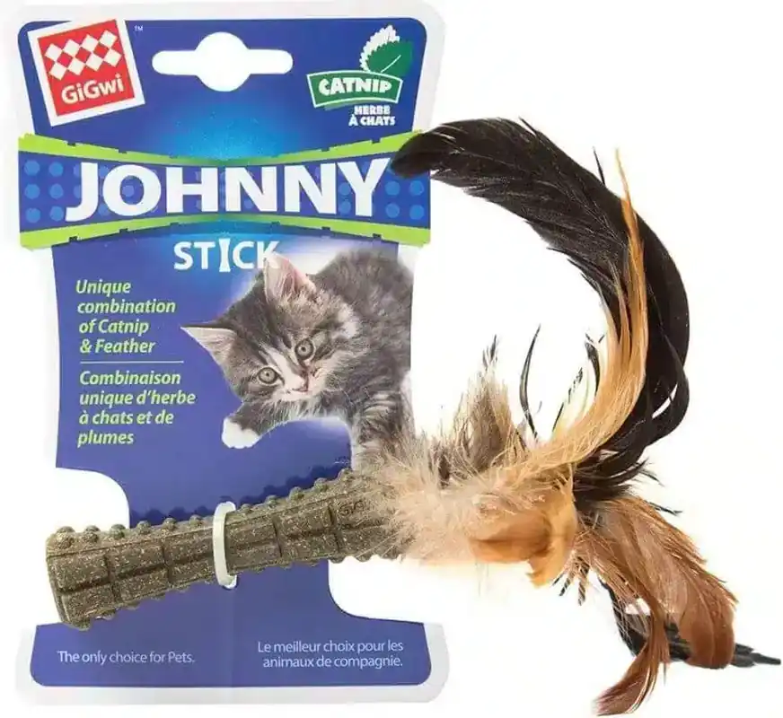 Spara nu - GiGwi Kattleksak JohnnyStick