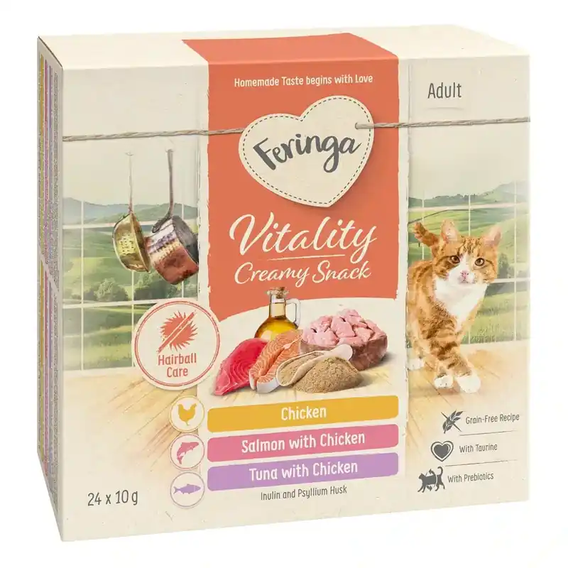 Ta chansen | Feringa Vitality Creamy Snacks – Mix 3 sorter (24 x 10 g)