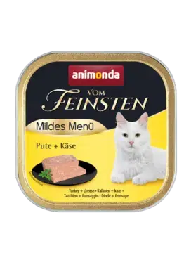 Dagens erbjudande - Animonda Vom Feinsten Mild Menu Kalkon + Ost 100 g våtfoder för katter