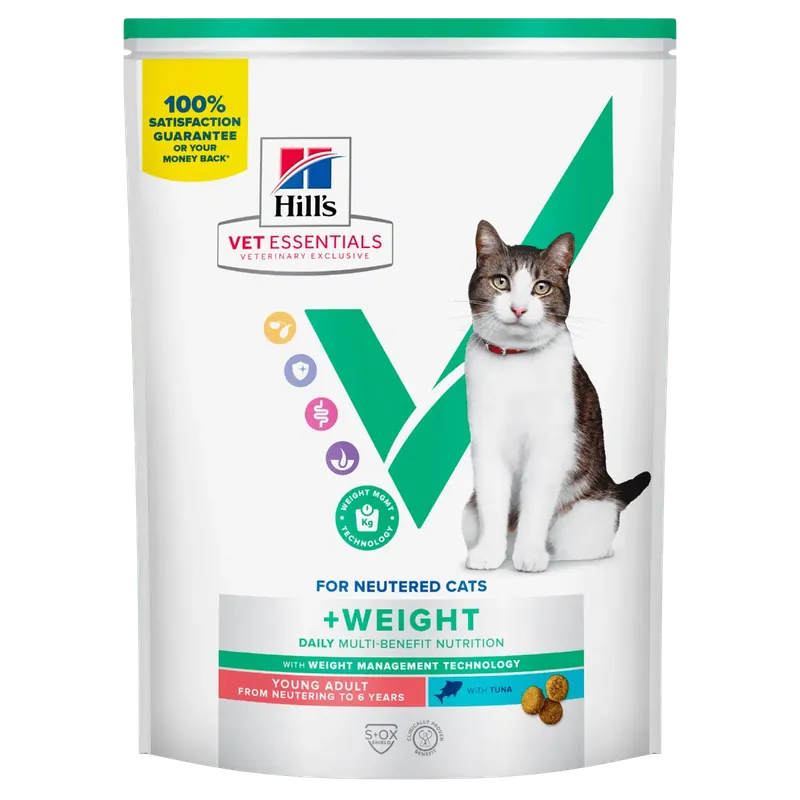 Hill’s Vet Essentials Multi-Benefit + Weight Young Adult torrfoder med tonfisk för katter 3 kg | Nyinkommet
