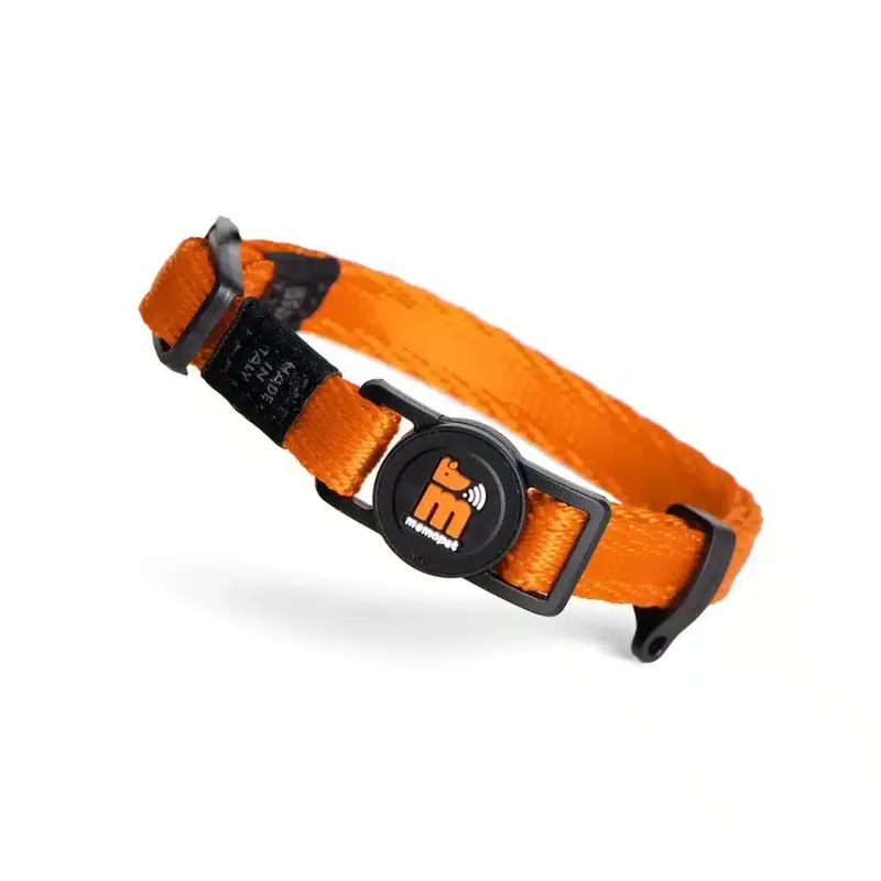 Få kvar i lager | MyFamily Memopet Katthalsband Orange – 10mmX20-30cm