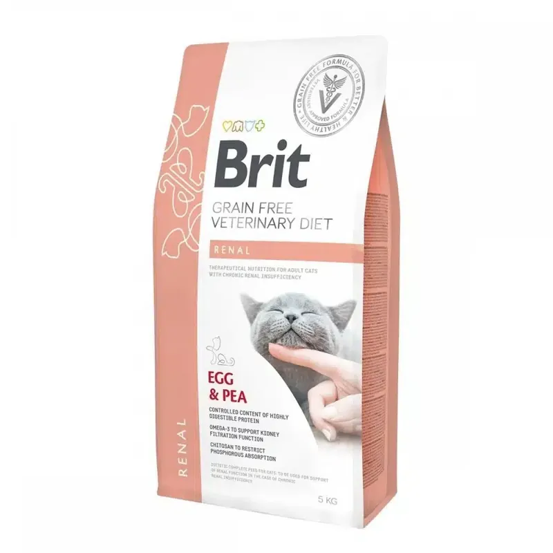 Brit Renal Egg & Pea Kattmat 5 kg | Expressleverans