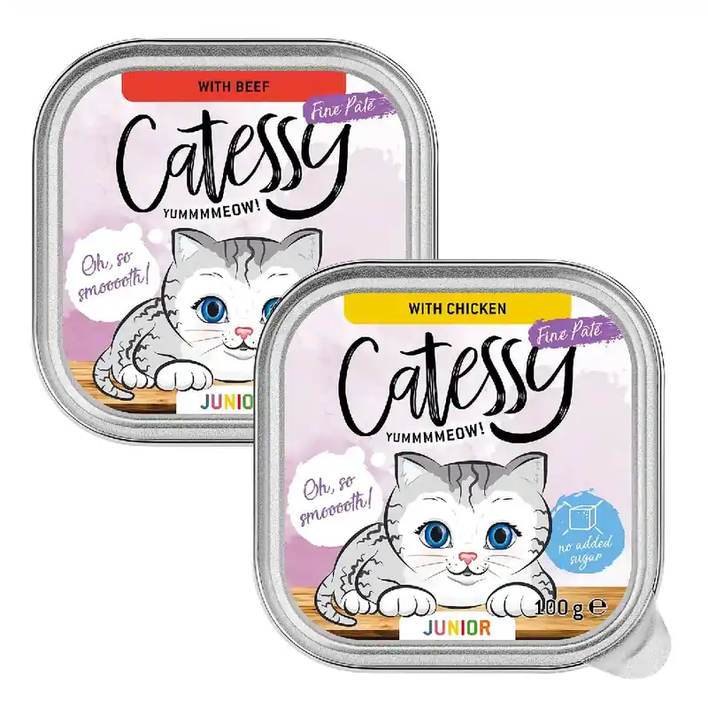 Finns att beställa - Catessy Junior-Paté Mix – 16 x 100 g