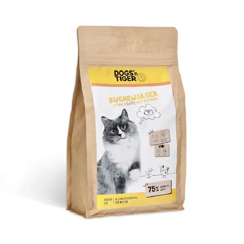 Slutrea | Dogs’n Tiger Cat Senior Küchenjäger med kyckling & anka – 1,5 kg