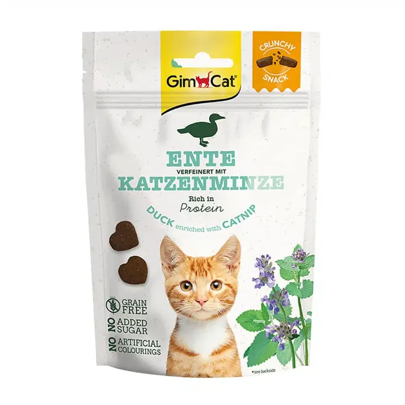 Dagens deal - GimCat Crunchy Snacks – Anka med kattmynta 50 g