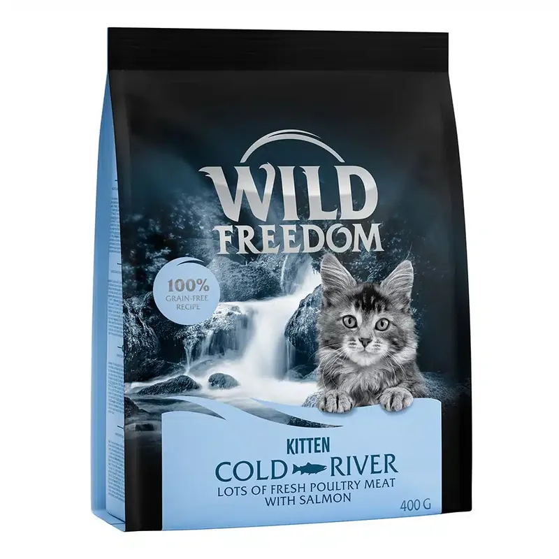 Spara nu | Wild Freedom till sparpris! – Kitten ”Cold River” med lax – 400g