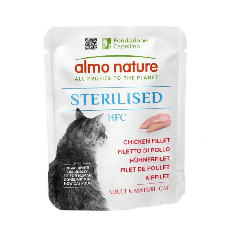 Bra pris just nu | Almo Nature HFC Sterilised – Kycklingfilé – 6 x 50 g