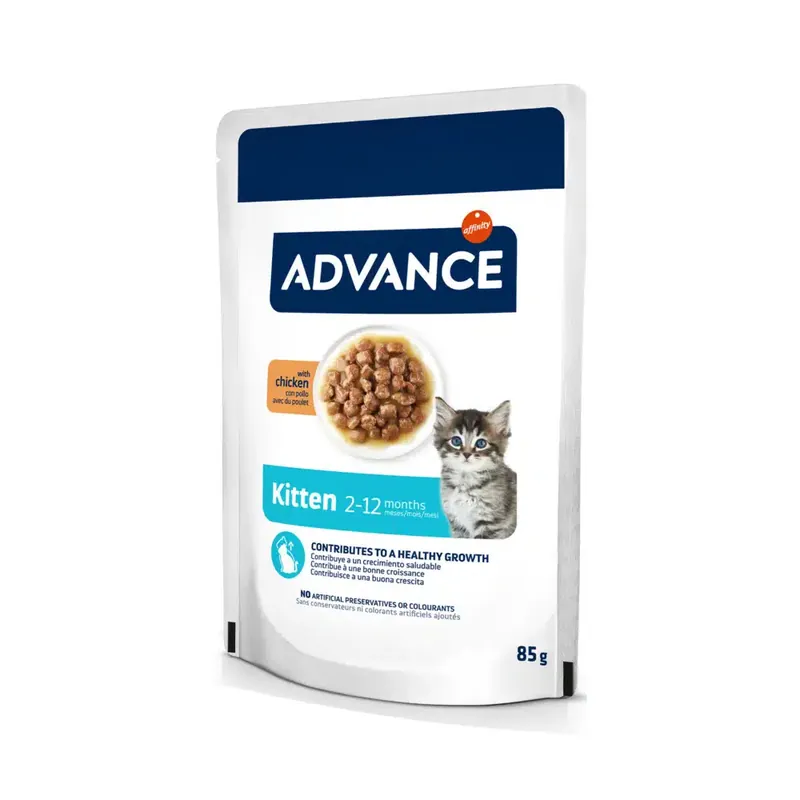Mycket efterfrågad | Advance Kitten Chicken – 12 x 85 g