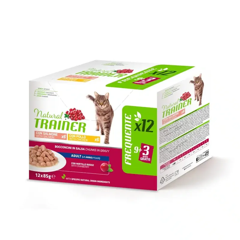 Natural Trainer Adult – 12 x 85 g mixpack med kyckling & lax - Reapris
