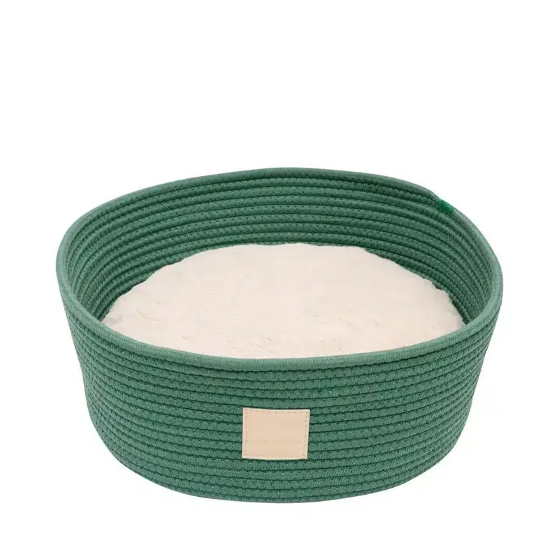 FuzzYard Life Rope Basket Bed Myrtle Green | Prissänkt
