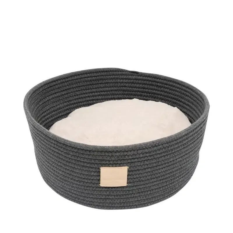 FuzzYard Life Rope Basket Bed Slate Grey | Beställ online