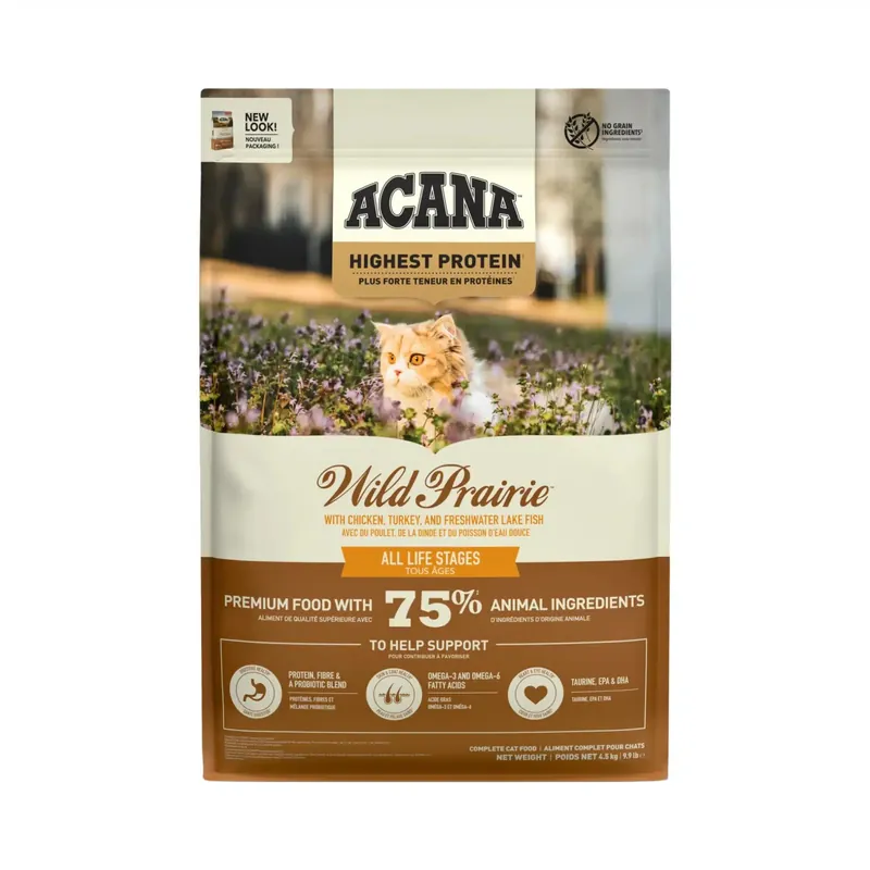 I lager - Acana Cat Wild Prairie Torrfoder med Frigående Kyckling 340g