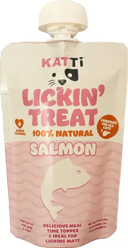 Lickin Treat krämigt Kattgodis med Lax – 75 g | Expressleverans