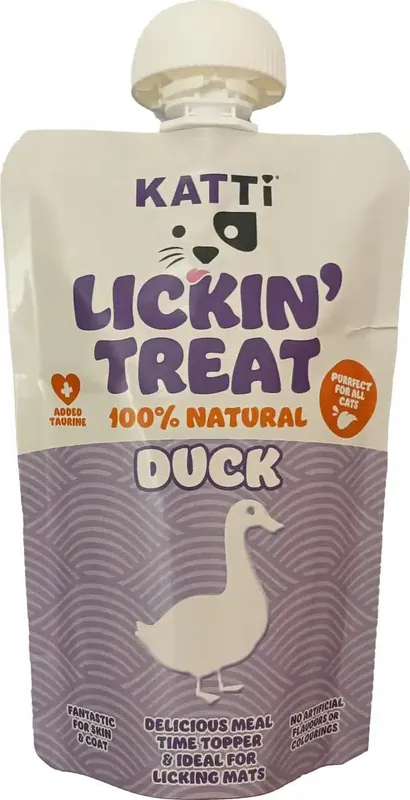 Toppsäljare | Lickin Treat krämigt Kattgodis med Anka – 75 g