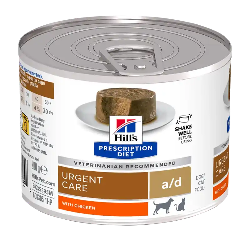 Prescription Diet a/d Restorative Care Hund- och Kattfoder med Kyckling – 12 x 200 g | Mycket uppskattad