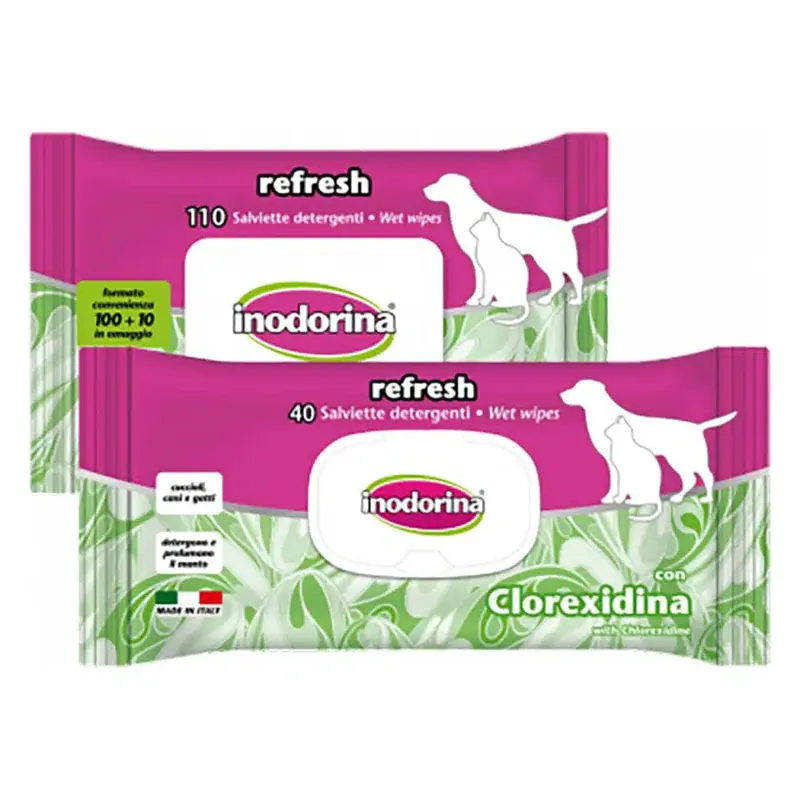 Inodorine klorhexidin våtservetter – 40 st | Superpris
