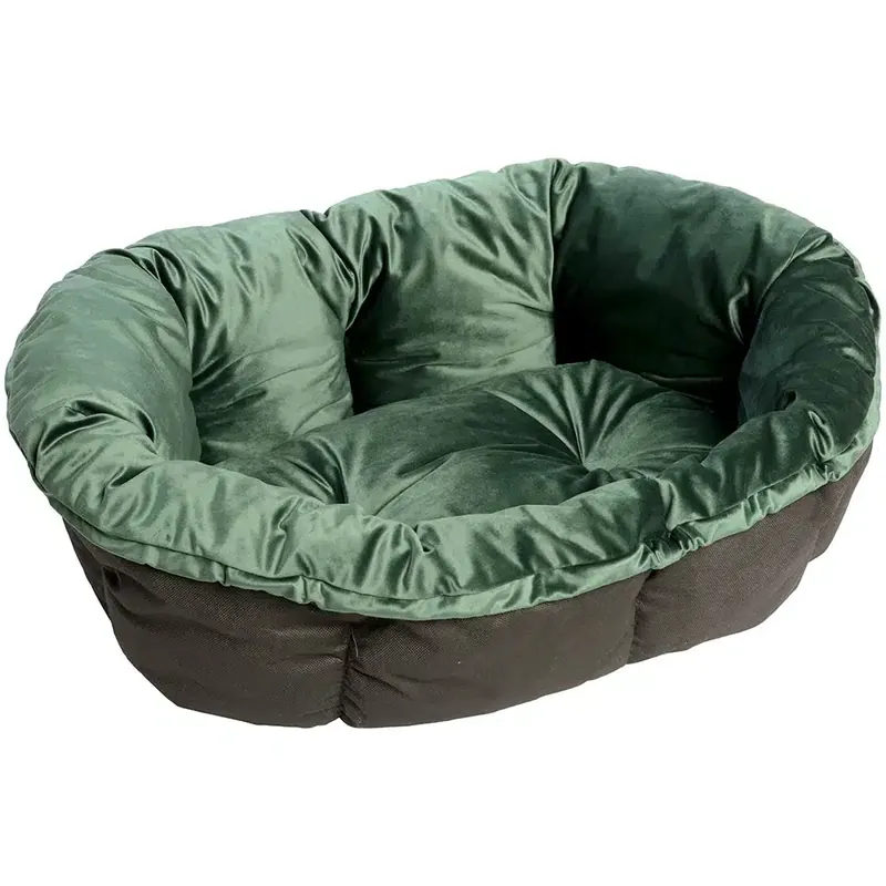 Endast ett fåtal kvar | Ferplast Sofà överdrag – Velvet grön – 4 L 64 x B 48 x H 25 cm