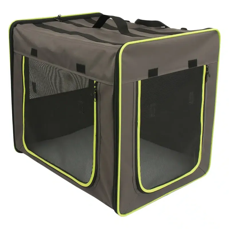 Transportkoja First Class Basic – Stl. M L 61 x B 46 x H 53,5 cm grå/grön - Spara nu
