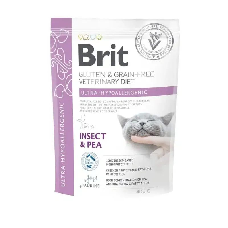 Brit Grain Free Veterinary Diets Cat Ultra-hypoallergenic (400 g) - Fyndpris