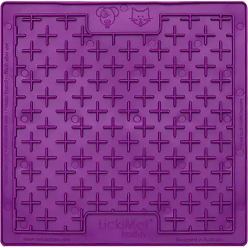 Rekommenderas | LickiMat Classic Buddy Lila – 20×20 cm