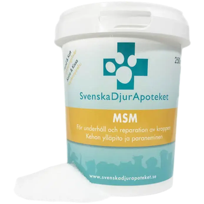 Svenska Djurapoteket MSM – 250 g | Få kvar i lager