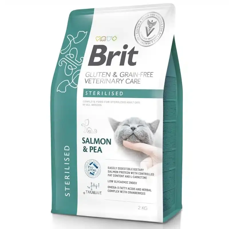 Brit Veterinary Diet Grain Free Care Cat Sterilised 2 kg | Väl omtyckt