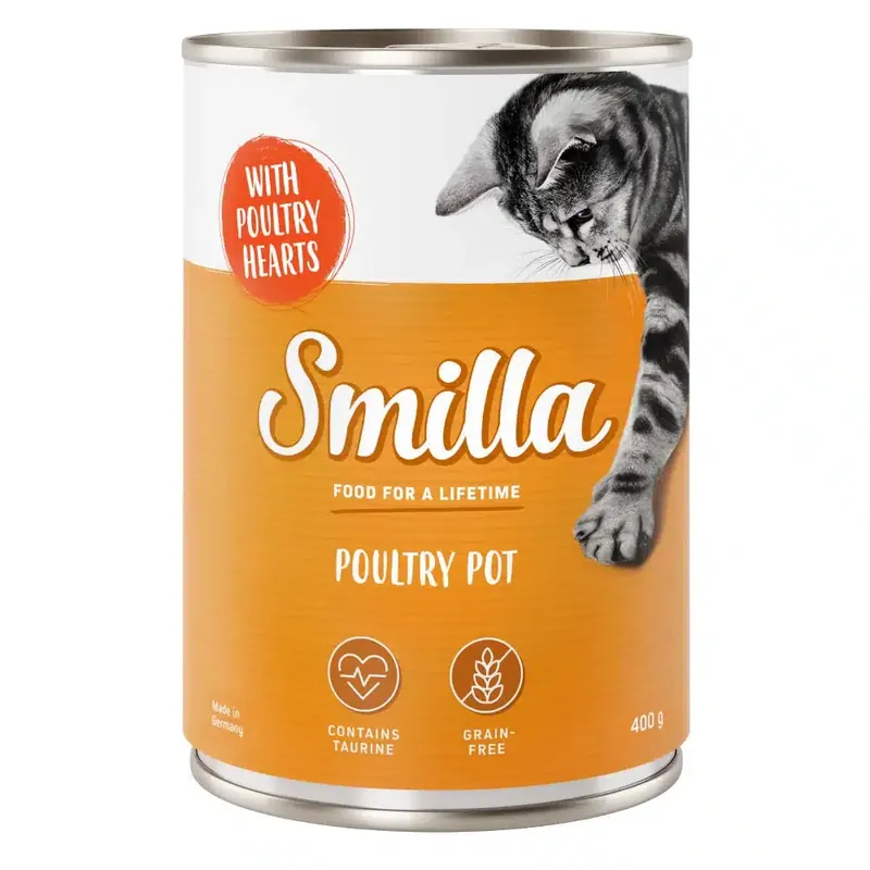 Bra pris - Smilla Poultry Pot 6 x 400 g – Mört fjäderfäkött med fjäderfähjärtan (1 x 400 g)