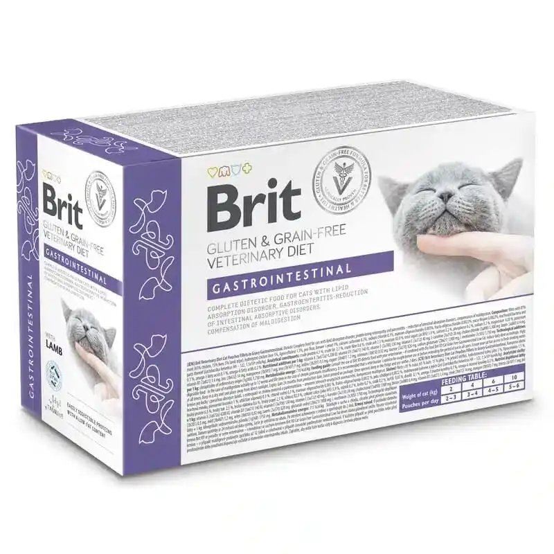 Brit Veterinary Diet Cat Gastrointestinal Grain Free Pouch 12 x 85 g | Enkel beställning