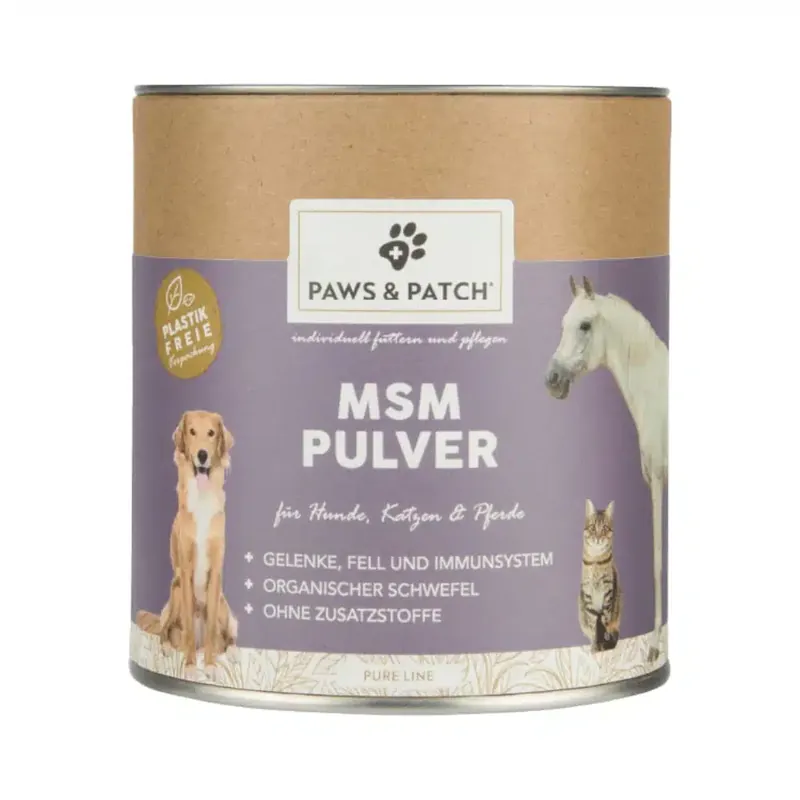 PAWS & PATCH MSM pulver – 400 g | Expressleverans