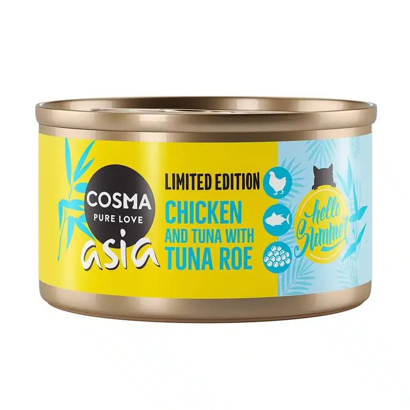 Cosma Asia Summer Edition Kyckling & tonfisk med tonfiskrom – 6 x 85 g - Rabatt