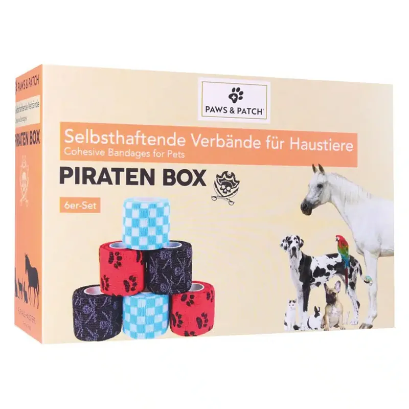 Prissänkt | PAWS & PATCH självhäftande bandage – Pirat, 6 rullar