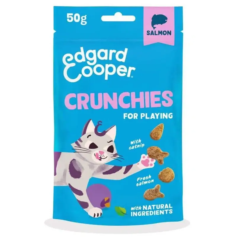 Edgard&Cooper Crunchies Kattgodis Lax & Kyckling 50 g - Bra pris just nu