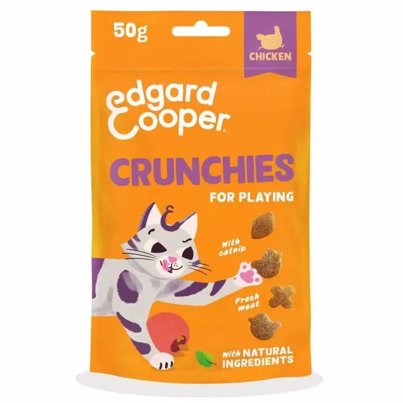 Edgard&Cooper Crunchies Kattgodis Kyckling 50 g | Finns att beställa